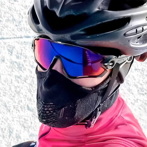 Naroo Z5H - Premium Anti-Fog 3D Chamber Breathable Half Balaclava Mask Neck Gaiter for Winter Skiing Snowboarding Biking in Saudi Arabia