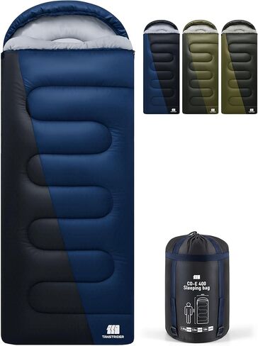 Cold Weather Sleeping Bags for Adults 30℉ - Portable, Waterproof, 4lb Lightweight Sleeping Bag for Tall Kids Girls Boys with Compression Sack, for Warm Camping, Hiking, Travel, Outdoor& Indoor in Kuwait