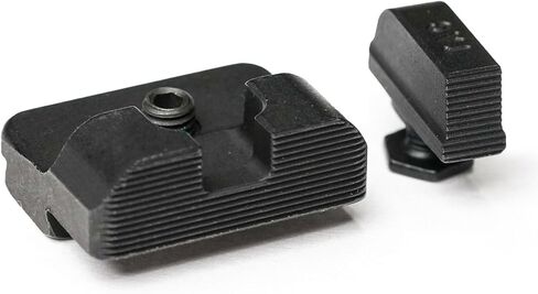 منظار TAC Gun متوافق مع Glock 9MM/.40 S&W | مشاهد المسدس الأمامية والخلفية التكتيكية المطلية بالنيتريد الفولاذية المتينة باستخدام الحاسب الآلي مع سهولة التخصيص والدقة المحسنة | هجين (TSH) in Kuwait