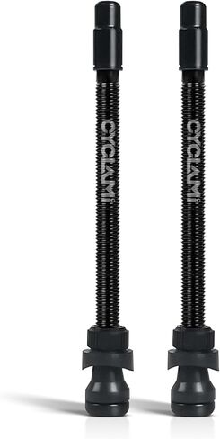 Tubeless Presta Valve Stem 65mm Super Light Aluminum Alloy Presta Valve Stem Kit Tubeless Tire Valve Stems for Road, Mountain,Gravel Bikes Black(Pair) (65MM) in Saudi Arabia