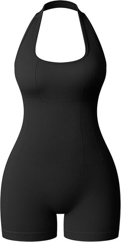 OQQ Rompers for Women Summer Casual Halterneck Sleeveless Shorts Jumpsuit 2026 Casual Clothes in Saudi Arabia