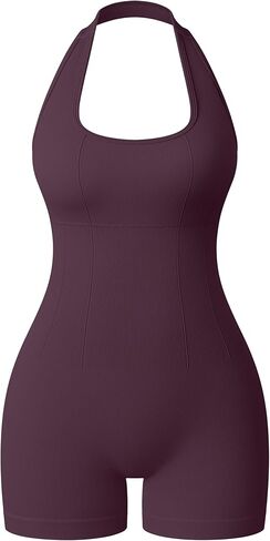 OQQ Rompers for Women Summer Casual Halterneck Sleeveless Shorts Jumpsuit 2026 Casual Clothes in Kuwait