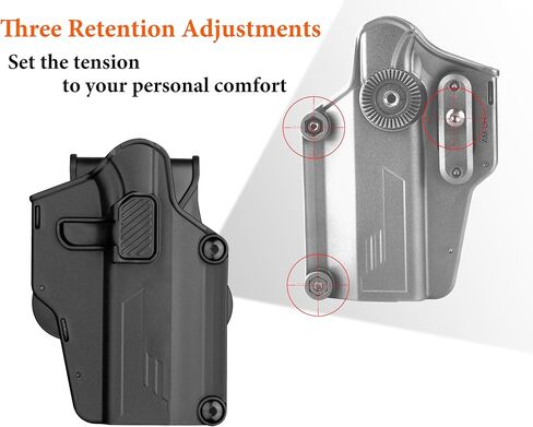 حافظة M P 9 مم تناسب S&W SD40VE/SD9VE، S&W M&P 2.0 9 مم/40، Smith & Wesson M&P 9 مم (ليس درع)، حافظة مسدس تكتيكية مجداف OWB، غير قابلة للتعديل، تحرير سريع - اليد اليمنى in Saudi Arabia