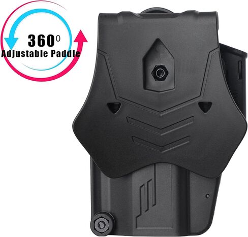 حافظة M P 9 مم تناسب S&W SD40VE/SD9VE، S&W M&P 2.0 9 مم/40، Smith & Wesson M&P 9 مم (ليس درع)، حافظة مسدس تكتيكية مجداف OWB، غير قابلة للتعديل، تحرير سريع - اليد اليمنى in Saudi Arabia