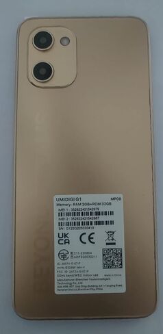 UMIDIGI Cell Phone G1, Android12 Unlocked Cell Phone, Dual Sim 4G LTE Mobile Phone, 3+32GB 256G Expandable, 6.52" HD+, 5150mAh, GSM Unlocked in Saudi Arabia
