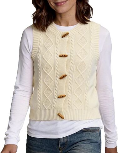 LEO'VASE Stylish Chinese-Inspired Womens Vest - Adorable Cute Fall Outfits for Women Vest Tops for Women in Saudi Arabia