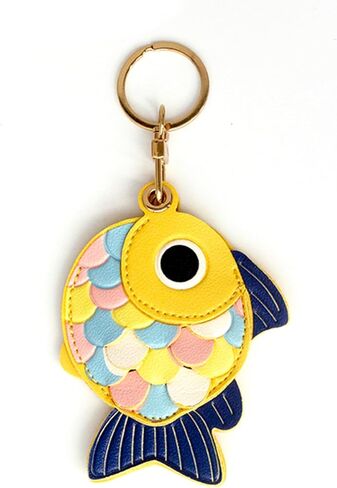 Universal Smart Tag Holder, Fit for Tile Mate, AirTag, Key Fob and More, Cute Leather Fish Air Tracker Case in Saudi Arabia