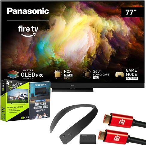 Panasonic Z8 Series (2025) 77-inch OLED 4K Ultra HD Smart Fire TV, Dolby Vision IQ, HDR10+ Adaptive, 144Hz Refresh Rate, Hands-Free Alexa – 77Z8BAP in Saudi Arabia