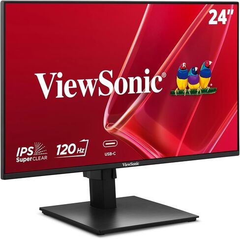 شاشة فيوسونيك VA2448-MHU مقاس 24 بوصة بدقة Full HD 1080p IPS مع 120 هرتز، ومعدل تحديث متغير، والعناية بالعين، ومدخل HDMI وVGA وUSB C للمنزل والمكتب in Saudi Arabia
