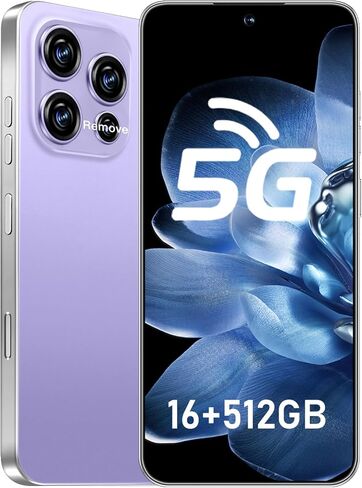 16PROMA X 5G Phone,Smartphone Unlocked Cell Phone 16GB+512GB/6.99“ HD Screen Display/68MP+108MP Camera/7000 mAh, Dual SIM Card/Face Unlock/Fingerprint Button Unlock (White) in Saudi Arabia