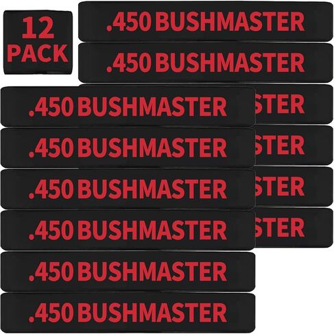 12 Pack Miaozhun .450 Bushmaster Magazine Marking Bands .450 Bushmaster Ammunition Caliber Identification (Black-Green) in Saudi Arabia