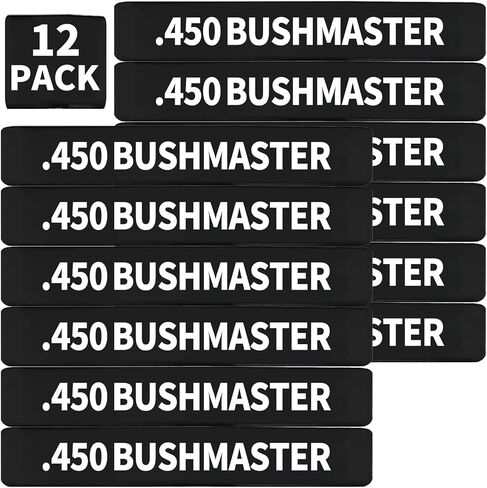 12 Pack Miaozhun .450 Bushmaster Magazine Marking Bands .450 Bushmaster Ammunition Caliber Identification (Black-Green) in Saudi Arabia