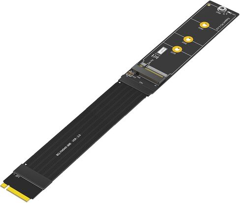 Sintech M.2 NVME Extender,NGFF M-Key PCIe 3.0/4.0 SSD Extention Card with High Speed Soft-PCB Cable 20CMS in Saudi Arabia