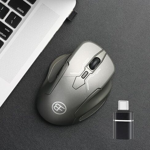 Wireless Mouse, Ergonomic Design, Ultra-Low Power, Extra-Long Battery Life, Intelligent Power Saving, Gaming Mouse, for Laptop, Desktop Computer, Mac. in Saudi Arabia