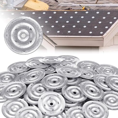 200 قطعة من Shimeyao ألواح شائكة عازلة للأسقف، ألواح ضغط غشائية معدنية مجلفنة، مثبتات مقاومة للتآكل لمرفق نظام السقف بأسطح السقف الفولاذية والخشبية (3 بوصة، لوحة) in Saudi Arabia