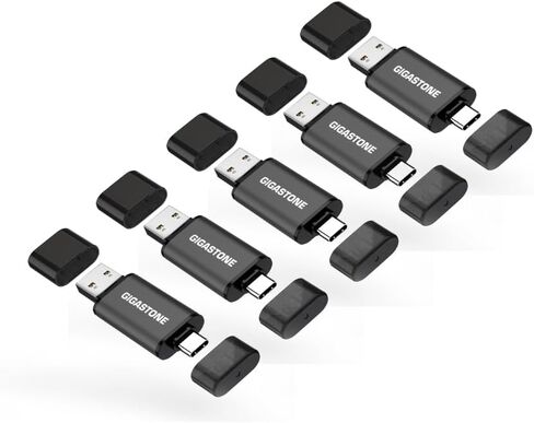 GIGASTONE Z40 16GB 2-in-1 Dual OTG Flash Drive USB 3.2 Gen 1, USB-A & USB-C, Reliable Performance, Durable, Data Storage, File Sharing, Backup, Boot Drive, USB2.0/USB3.0/USB3.1 Interface Compatible in Kuwait