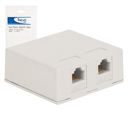 مقبس Keystone لصندوق التثبيت السطحي ICC مع 2 CAT5e في 8P8C لـ EZ® in Saudi Arabia