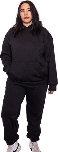 Women 2 Piece Oversized Tracksuit Set Fall Fashion Clothes Lounge Outfits Hoodie Airport Travel Pants Sweatsuit in Saudi Arabia
