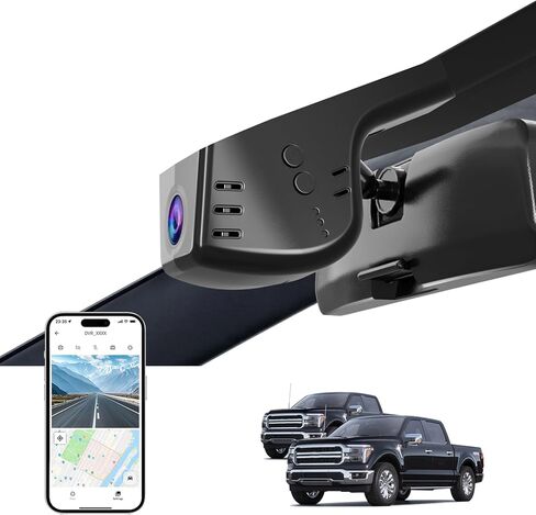 Front 4K & Rear 1080P Dash Cam for Ford F150 2018-2025 F250/F350 Super Duty 2020-2025 XLT King Ranch Lariat Raptor Tremor Limited Platinum (Model A),OEM-Style,128GB Card in Saudi Arabia