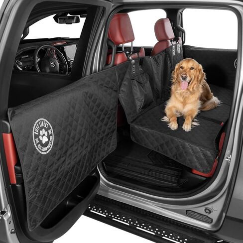Ruff Liners Medium Back Seat Extender for Dogs, Black – As Seen on Shark Tank – Hard Bottom Platform for Cars, SUVs & Mid-Size Trucks, 400lb Support, Waterproof – Rigid Back Seat Cover for Dogs in Saudi Arabia