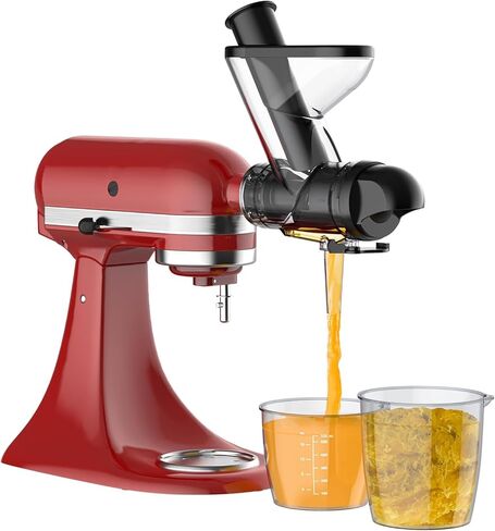Cofun Masticating Juicer Attachment for KitchenAid, Slow Juicer with Dual Feed Chute, High Juice Yield & Easy to Clean Cold Press Juicer Machine, Compatible with All KitchenAid Stand Mixers in Saudi Arabia