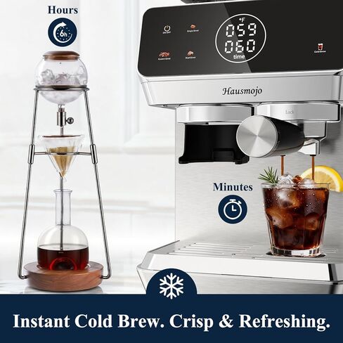 CM1620 Espresso Machine with Built-In Conical Burr Grinder, 20 Bar Espresso Maker with Powerful Steam Wand Milk Frother, Stainless Steel Coffee Machine for Latte & Cappuccino in Saudi Arabia