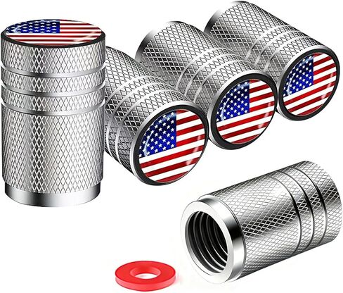Tire Valve Stem Caps tire Valve Covers Valve stem Covers Silver 5 pcs/Pack Anodized Aluminum Tire Valve Cap Set Corrosion Resistant Universal Stem Covers for Cars Trucks Motorcycles SUVs and Bikes in Saudi Arabia