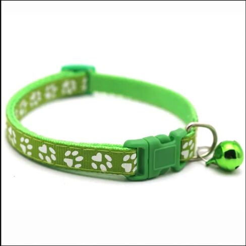 Adjustable Cat Collar Breakaway Clasp and Perfect Kitten Collar with Bell and Available Cat Collars for Girl and Boy Designs Lightweight and Safe Puppy Collar with Cute Paw Prints Collar (Pink) in Saudi Arabia