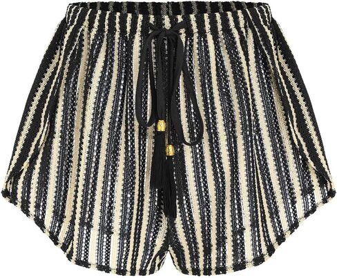 ZAFUL Crochet Cover Up Shorts for Women Beach Swimwear 2026 Boho High Waisted Drawstring Flowy Swim Bottom in Kuwait