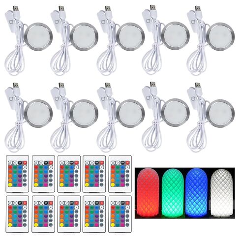 طقم مصابيح LED RGB للتحكم عن بعد لملحقات الطابعة ثلاثية الأبعاد من Bambu Lab - طابعة ثلاثية الأبعاد DIY متعددة الألوان تتضمن زر بطارية Makerworld قطع غيار نماذج الأجهزة 5 فولت تعمل بالطاقة USB (قطعة واحدة) in Kuwait