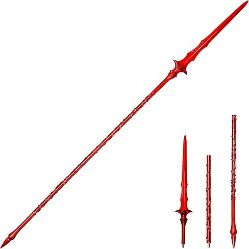 القدر/الأمر الكبير: FGO Lancer Scathach CuChulainn Gae Bolg/Scathach Spear، 1:1 دعامات لعب صناعة المعادن، تستخدم في الحفلات التنكرية والجمع، إصداران. in Kuwait