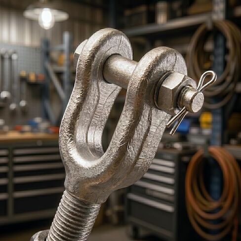 HomelyNest Heavy Duty Turnbuckle Tensioner, 2200 lbs Working Load Limit, Weather Resistant Hot Dipped Galvanized Steel, Jaw and Jaw Turnbuckles for Cables Wire, Carbon Steel (3/8 * 6) in Saudi Arabia