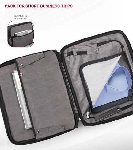 star cloud Rigid Frame Roling Laptop Bag on Wheels, Rolling Briefcase with USB & Type-C Charging Port,Water Resistant Rolling Computer Bag for 17.3 Inch Laptop, Work Travel and Business in Saudi Arabia