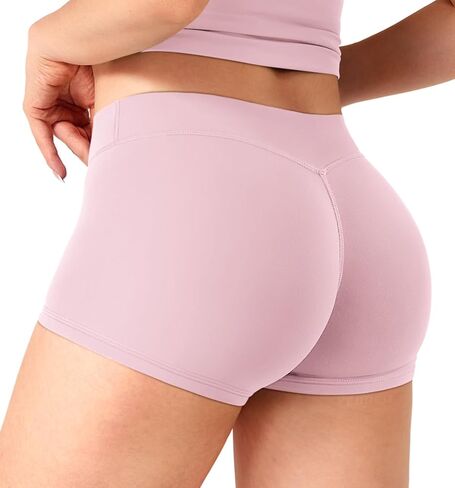 YEOREO Women's Low Rise Biker Shorts 2.5" No Front Seam Zahida Workout Volleyball Gym Yoga Booty Shorts in Saudi Arabia