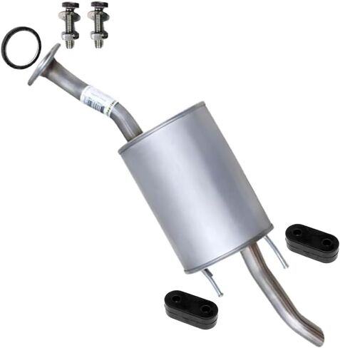 Exhaust Rear Muffler Compatible for 2010-2014 Honda Insight 1.3L | Stainless Steel | Northeastern Exhaust | Free Gasket Included | Direct-Fit Replacement in Kuwait