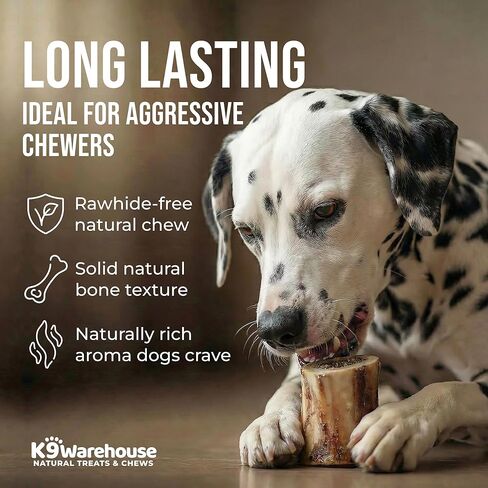 K9warehouse USA عظام النخاع للكلاب - علاجات طبيعية بالكامل للكلاب بنخاع عظم البقر مقاس 5-6 بوصات - عظام طويلة الأمد للمضغ العدواني - مضغ عالي البروتين للسلالات الصغيرة والمتوسطة والكبيرة والكبيرة جدًا in Saudi Arabia