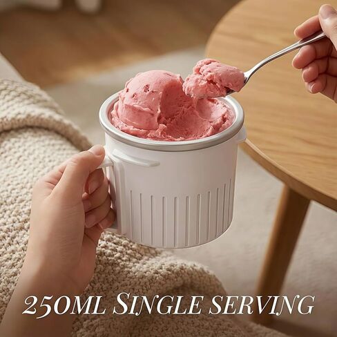 Two Bowls Ice Cream Maker Attachment Fits All KitchenAid Stand Mixer,1/4 Quart Double Batch Homemade Ice Cream, Gelato, Sorbet,Frozen Yogurt by Gomen in Saudi Arabia