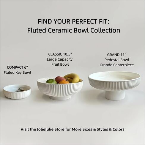 6'' Key Bowl, White Decorative Bowl With Ribbed Design, key Holder for Entryway Table, Purse Bowl, Candy Dish in Saudi Arabia
