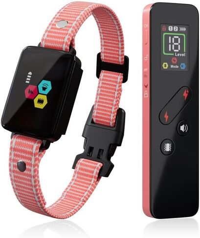 Cat Training Collar Cat Bark Collar with Remote Electric Cats Shock Collar 3300FT IP67 Waterproof 3 Training Modes Beep Vibration Shock Mode Top Meowing Effective for Bad Behavior Black Knight in Saudi Arabia