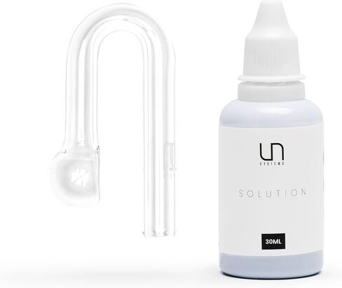 Ultum Nature Systems CO2 Drop Checker - Glass CO2 Drop Checker for Aquarium, CO2 Aquarium Kit with Solution, CO2 Monitor Complete Set for Planted Aquariums - Drop Checker Hang on Edge Mount (HD) in Saudi Arabia