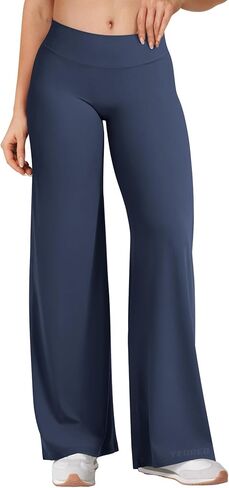 YEOREO Women's Low Rise Straight Leggings Bottoms Workout No Front Seam 31.5" Wide Leg VitaWeave Gym Yoga Pants in Saudi Arabia