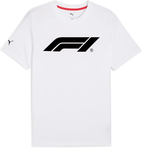 PUMA Mens F1 Essentials Logo 180G رقبة دائرية وأكمام قصيرة كاجوال - أسود in Kuwait