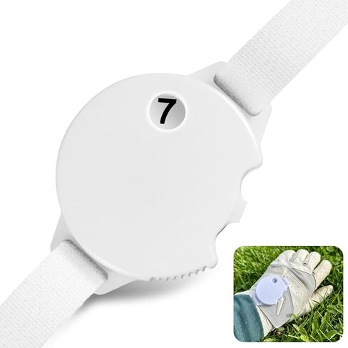 Kingdder Golf Stroke Counter, Mini Score Counter Clicker for Golf Glove, Easy Read Dial, Lightweight Mechanical Shot Scoring, No Battery Needed for Teams, Tournaments and Gifts in Saudi Arabia