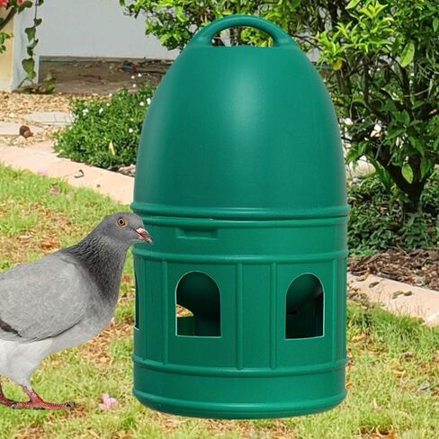 Bird Water Drinker/Quail Parakeet Dove Parrot Pigeon Water Dispenser Feeder with Hanging Handle/Bird Cage Accessories Waterer Large Capacity/, Green 5L in Saudi Arabia