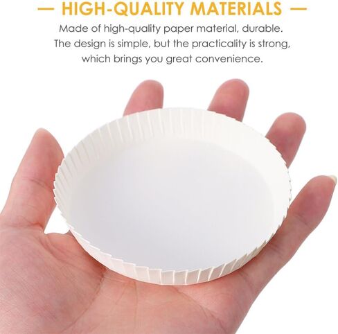 Cabilock Disposable Cup Covers 100Pcs 2.55 Inch Paper Cup Lids Hot Lids Drinking Lids for Coffee Tea Juice Use in Hotels Restaurants Bars Ktv in Saudi Arabia