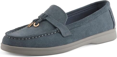 PATRIZIA Women's ISMENE Slip-On Suede Loafers - Almond Toe, Decorative Tassel, Luxurious Comfort in Saudi Arabia