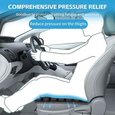 1pcs Travel Seat Cushion, Airplane Seat Cushion for Long Flight, Airplane Gadgets Inflatable Seat Cushions, 3D Inflatable Airbag PortableCushion With Air Pump,Ergonomic for Wheelchair Office Chair in Kuwait