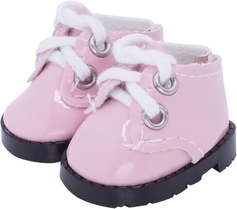 Etistta 17cm Doll Shoes for 17cm Doll Boots, 6.7 inch Doll Shoes Accessories (Black) in Saudi Arabia