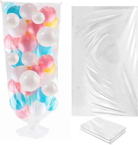 Balloon Transport Bags 8 Pack - 98.4"x59" Heavy-Duty Reusable Clear Plastic Bags for Large Inflated Balloons, Balloon Arch Storage, Party Decoration Supplies in Saudi Arabia
