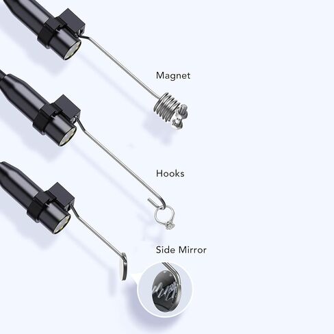 WALFRONT Endoscope Camera with Light, Handheld 4.3 Inch IPS Screen 1080P HD Borescope with 8 Adjustable LED Lights, Water Proof Inspection Camera (1m) in Saudi Arabia
